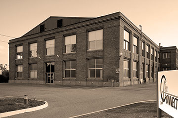 Flex Connect building in sepia tones